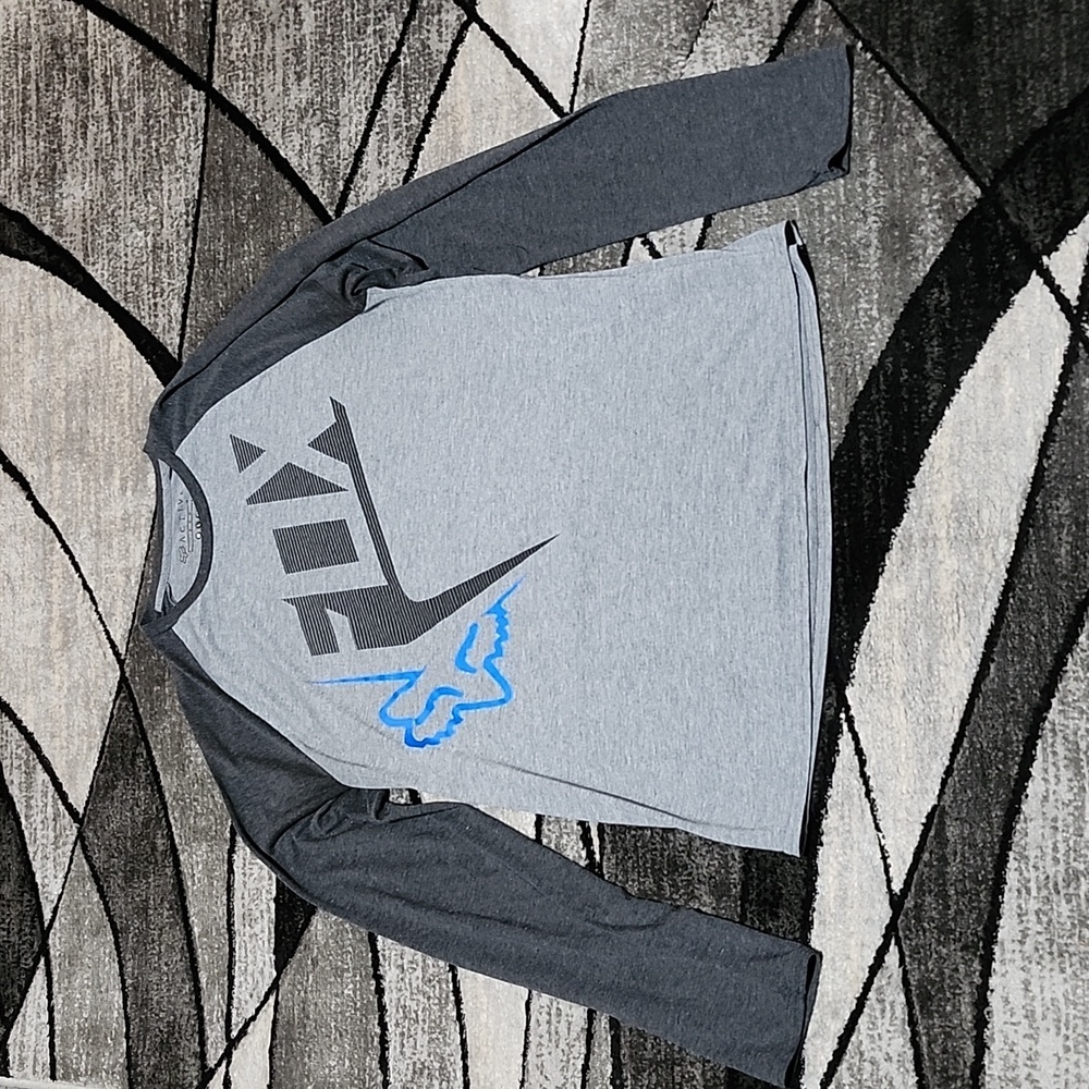 FOX RACING LOGO ACTIVE TECH SLIM-FIT LONG-SLEEVED TEE-SHIRT